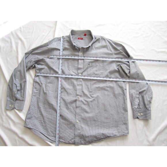 Men's Izod Cotton Stripe Button Long Sleeve Shirt Sz 3XLT (MT673) - Picture 3 of 9